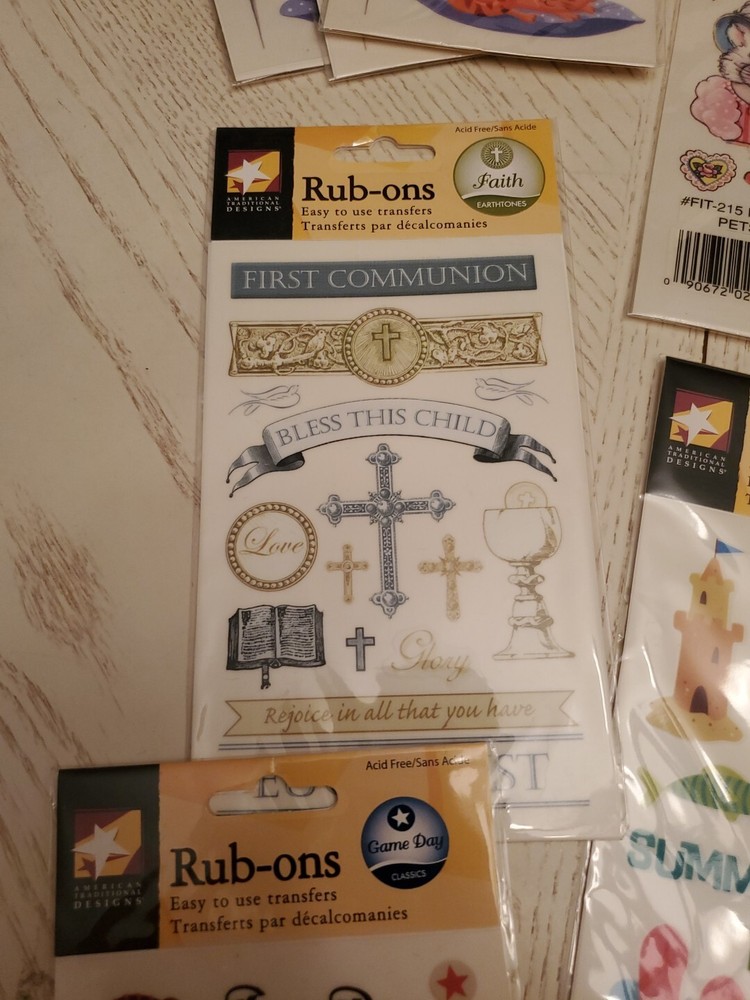 Rub On Transfers Lot