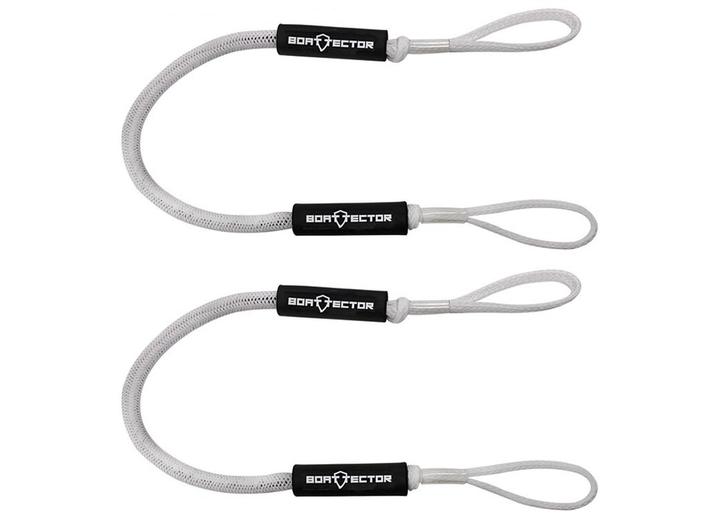 Extreme Max 3006.3222 BoatTector Bungee Dock Line Value 4-Pack - 4', White