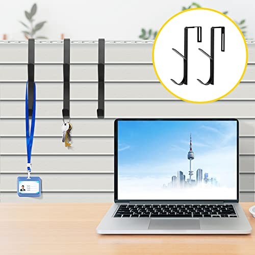 Wehhbtye Adjustable Double Coat Hooks,Thick Cubicle Wall Coat Hook,Metal 2pcs