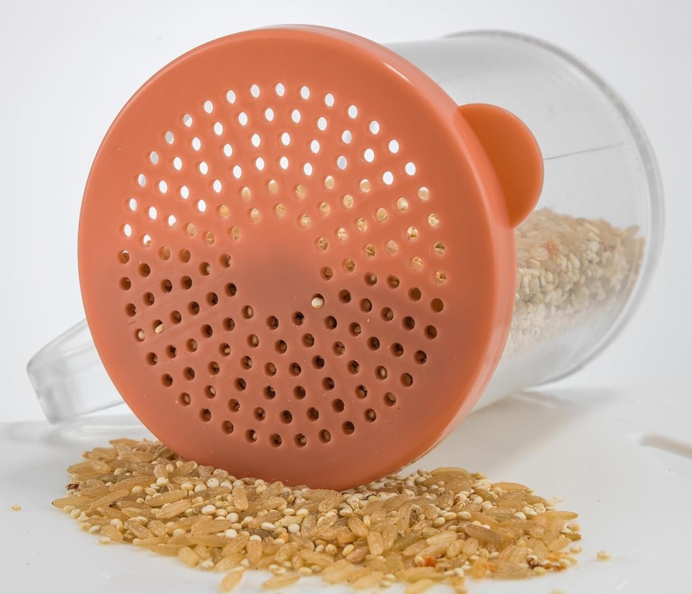 Dredge with snap on Lids, Clear