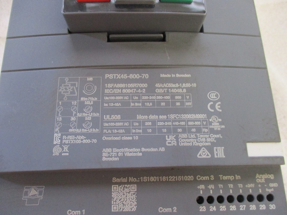 ABB Soft Starter PSTX45-600-70