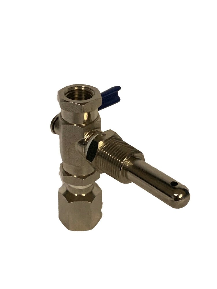 Fire Hydrant Flow Diffuser Pitot tube assembly with snubber, 1/4" Bleeder Valve