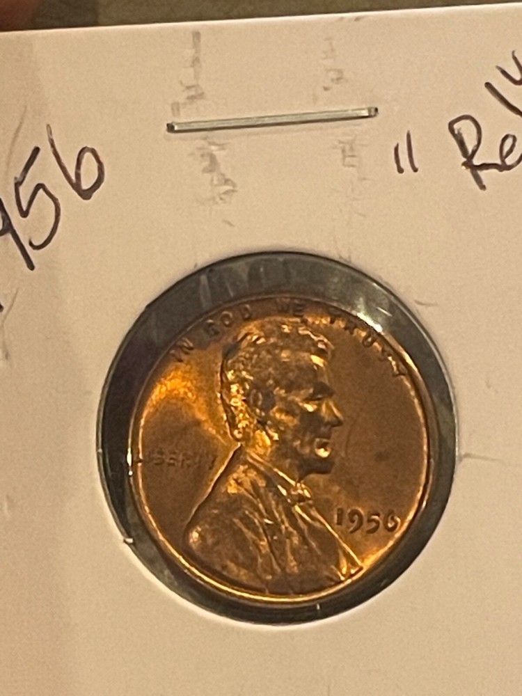1956 Lincoln Wheat Cent - HIGH GRADE RED LUSTER