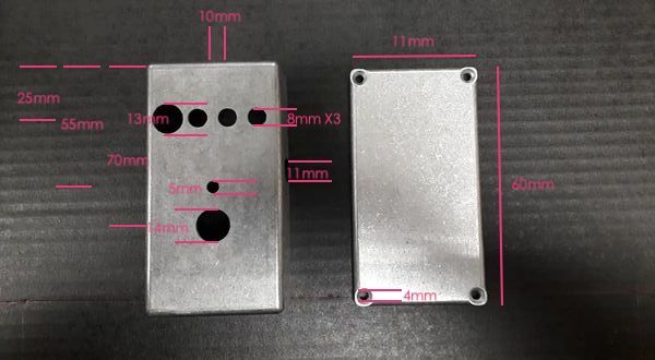 Guitar Pedal Shell Stompbox Chasis Guitar Effecter Case