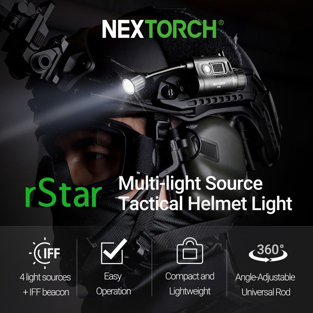 New Nextorch rStar Helmet Light RSTAR