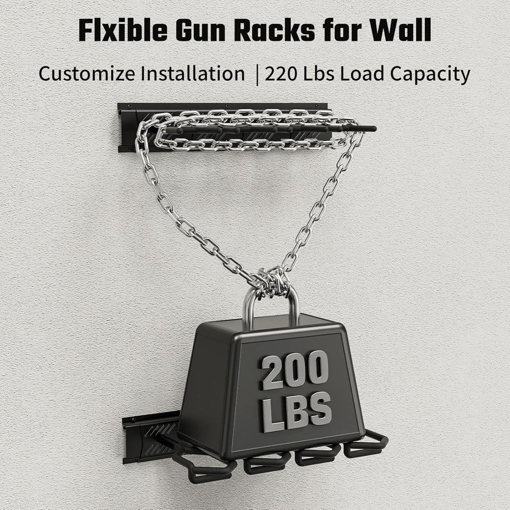 Zero-Maintenance Wall Mounted Gun Rack