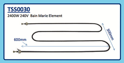 2400W 240V BAIN MARIE ELEMENT TSS0030