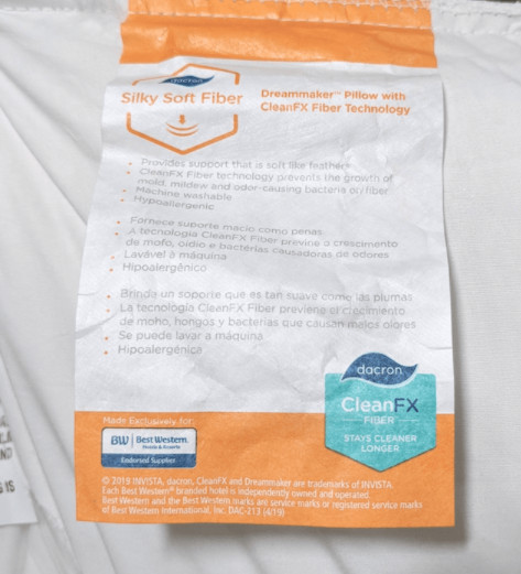 Best Western Dream Maker Pillow
