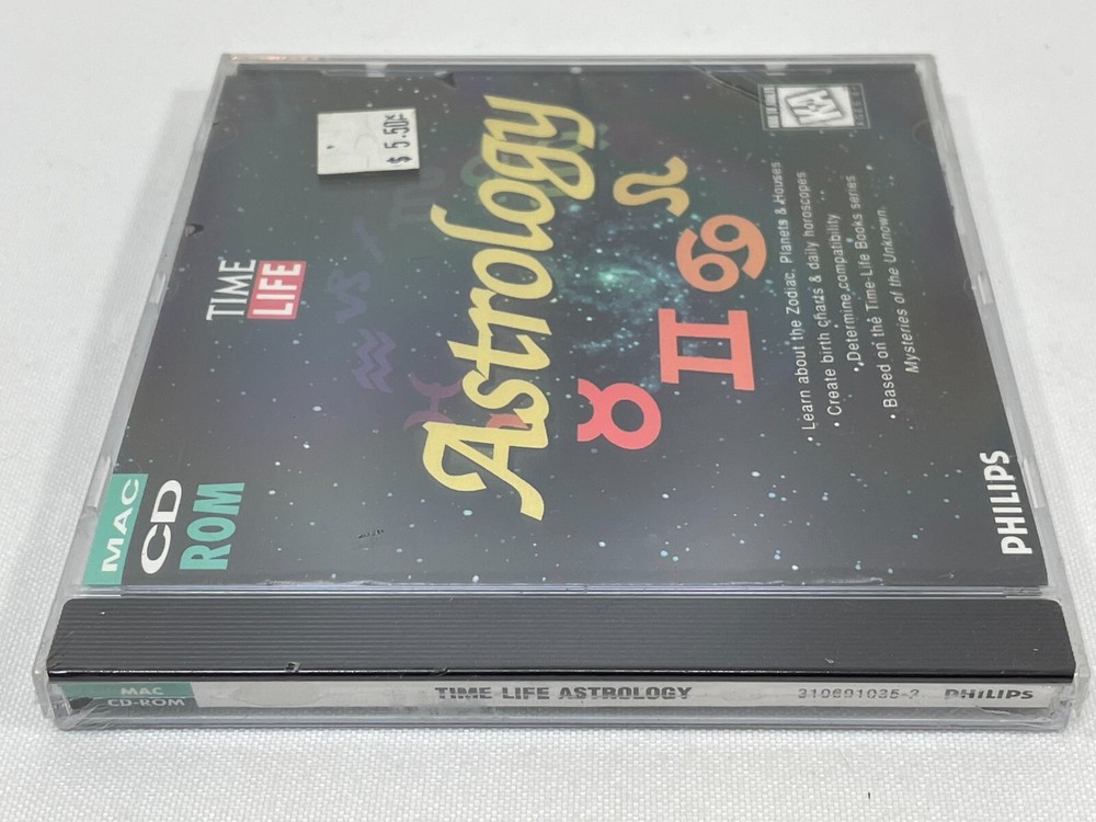 Vintage 1994 Time Life Astrology MAC CD-ROM Software Game