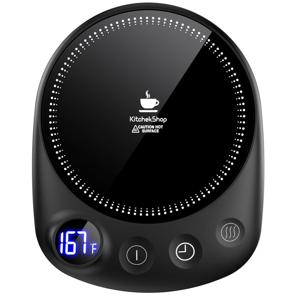 Smart Electric Beverage Warmer - 12H Timer, Auto Shut Off