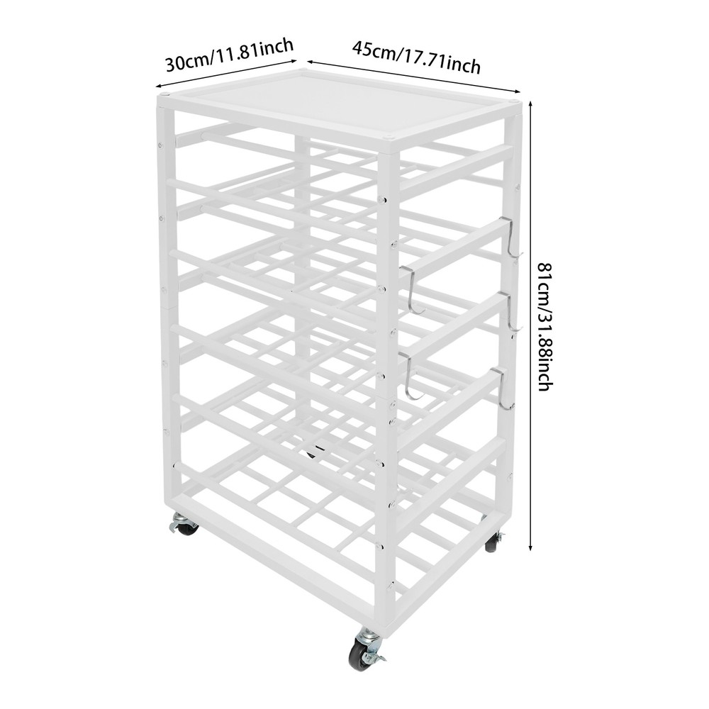 Paint Organizer Storage Rack Paints Storage Cart Rolling Paint Bottle Organizer