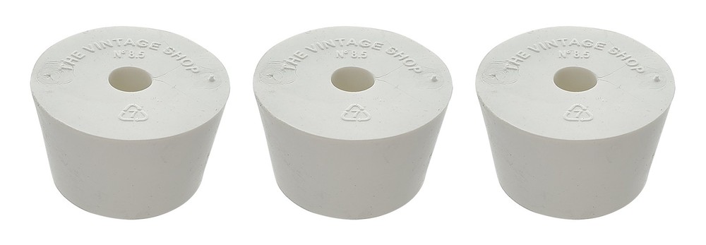 Home Brew Ohio #8.5 Drilled Rubber Stopper Set of 3