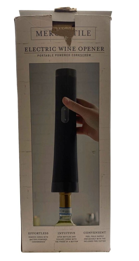 Studio Mercantile Black Automatic Wine Bottle Opener Set