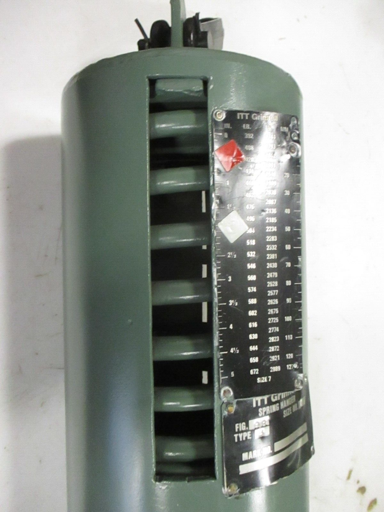 GRINNELL Model 98 Type B Size 8 Double Spring Hanger / Scale In 0-5 / 392-672#