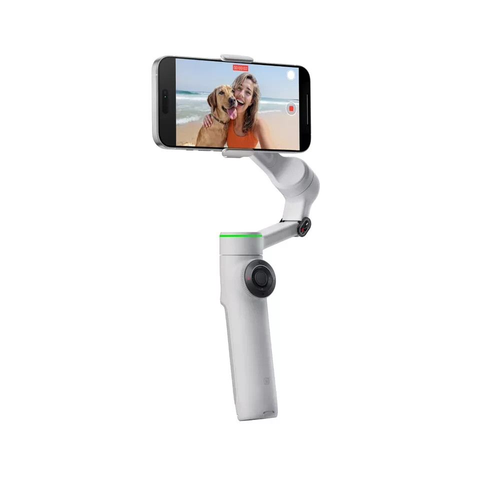 Insta360 Flow 2 Pro Gray AI Tracker Bundle Smartphone Stick Tripod Stabilizer