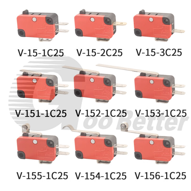 Microswitch Limit Switch Long Curved Roller Lever Snap Action Micro Limit Switch