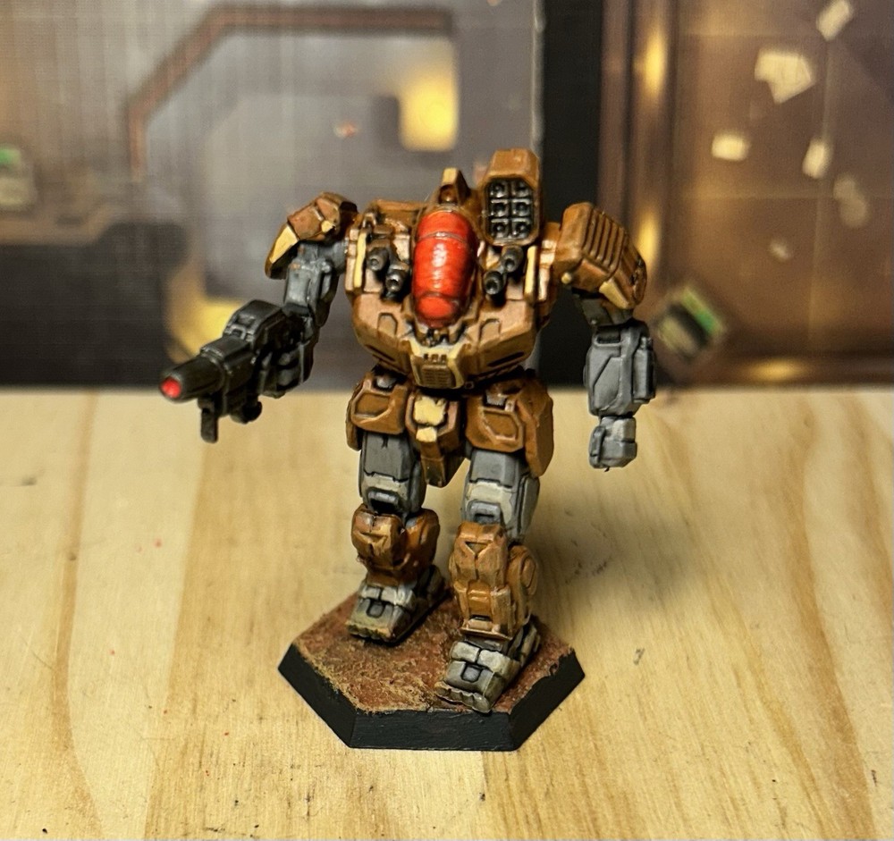 Battletech Battlemaster Mech *painted* Alpha Strike, Clan Wolf
