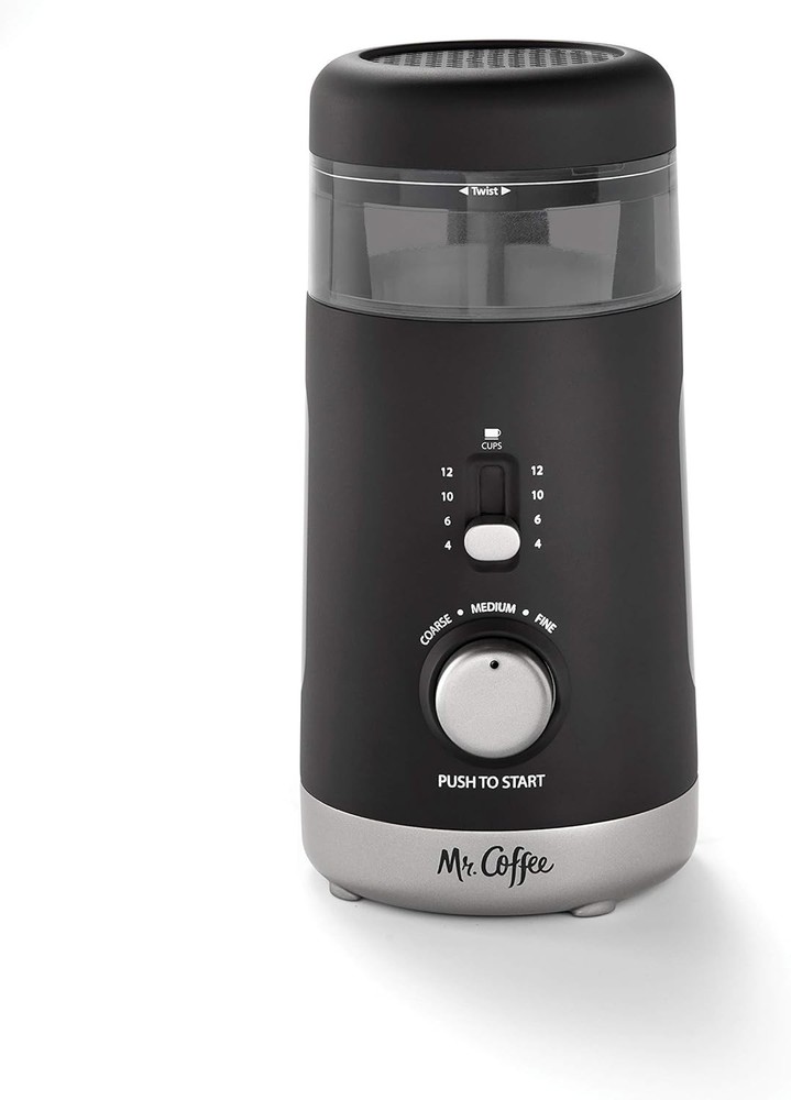 Compact Automatic Coffee Grinder - Effortless 12 Cup Brewing with 5 Settings