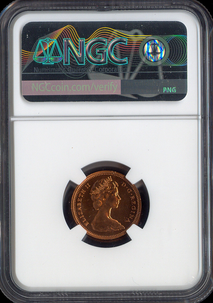 1972 Canada Small Cent 1C NGC MS67 RD - Quality