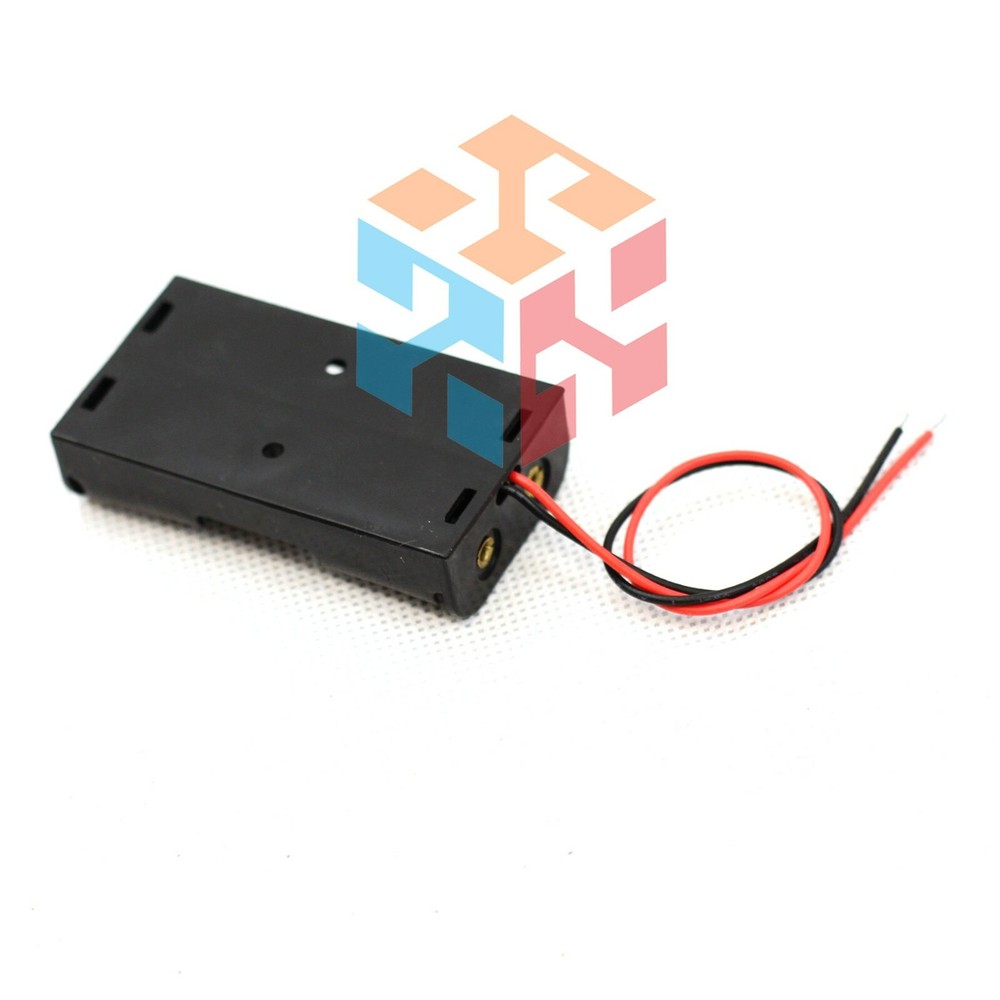 2X AA DIY Battery Holder Case Box Base 3V Volt PCB Mount With Bare Wire Ends
