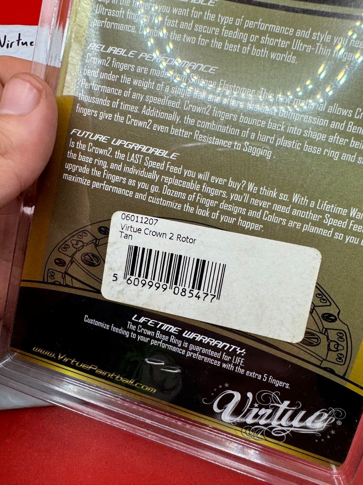 Virtue Crown Speed Feed Rotor NOS-Tan