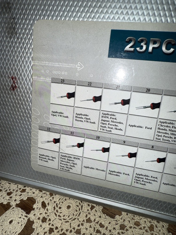 23 Piece System Release Tools Heavy Duty Tool Kit With Case EUC