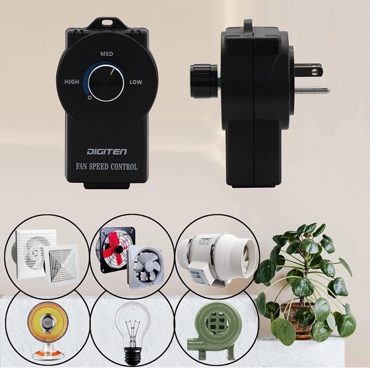 DIGITEN Variable Speed Controller Exhaust Variable Speed Fan Speed Adjuster E49