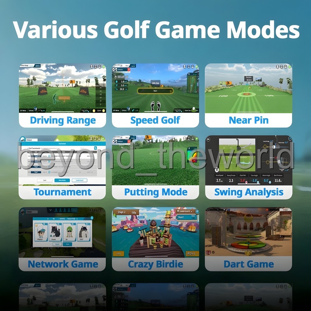 Phigolf 2 Smart Screen Golf Simulator Swing Trainer WGT E6 PHG-200 ⭐Tracking⭐