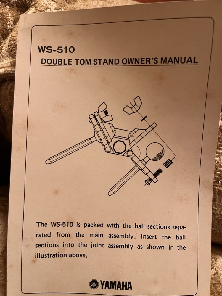 Yamaha Double Tom Stand WS-510