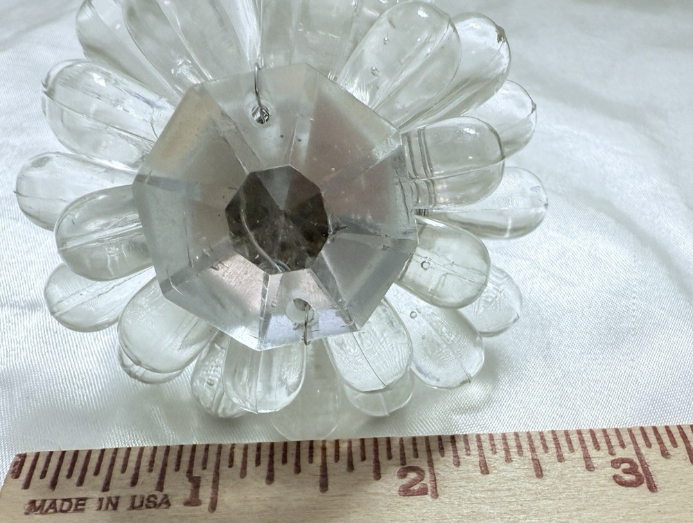 Drawer Pulls Set of 2 Lucite Flowers