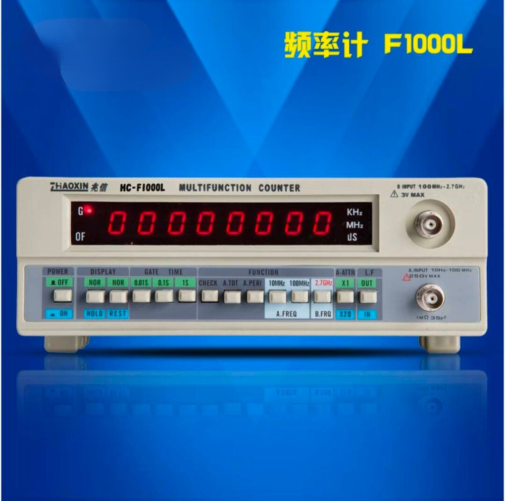 Multi-function HC-F1000L Accuracy Meter Frequency Crystal Signal Counter