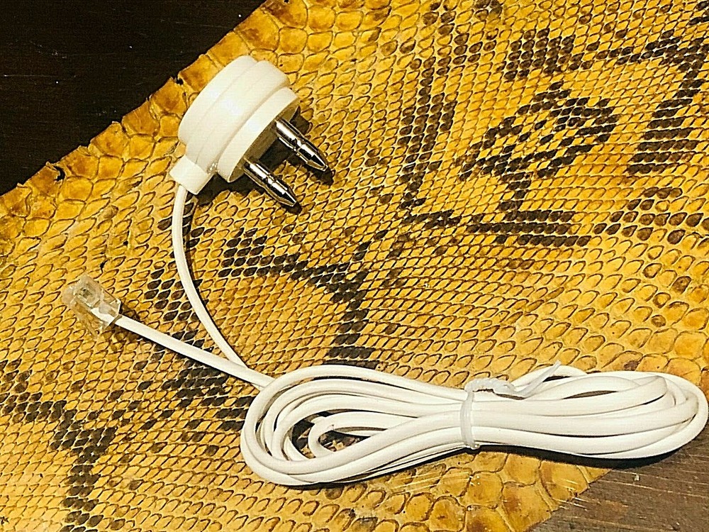 TELEPHONE CABLE ADAPTER CONNECTOR TRIPLE PLUG SOCKET RJ11 WHITE COLOR
