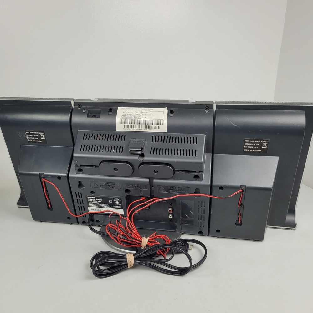 Philips MCM240/37 Home Audio System Micro System Tested Door Works!