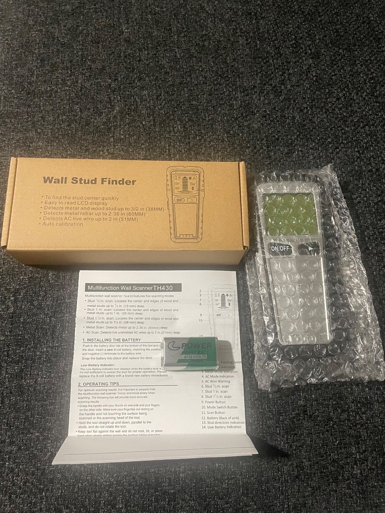 Multifunction Wall Scanner TH430 WALL STUD FINDER! NEW!