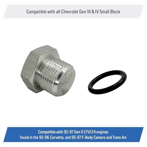 Oil Level Sensor Plug Replacement for All Chevy GM, LS Engines 1997-2014,