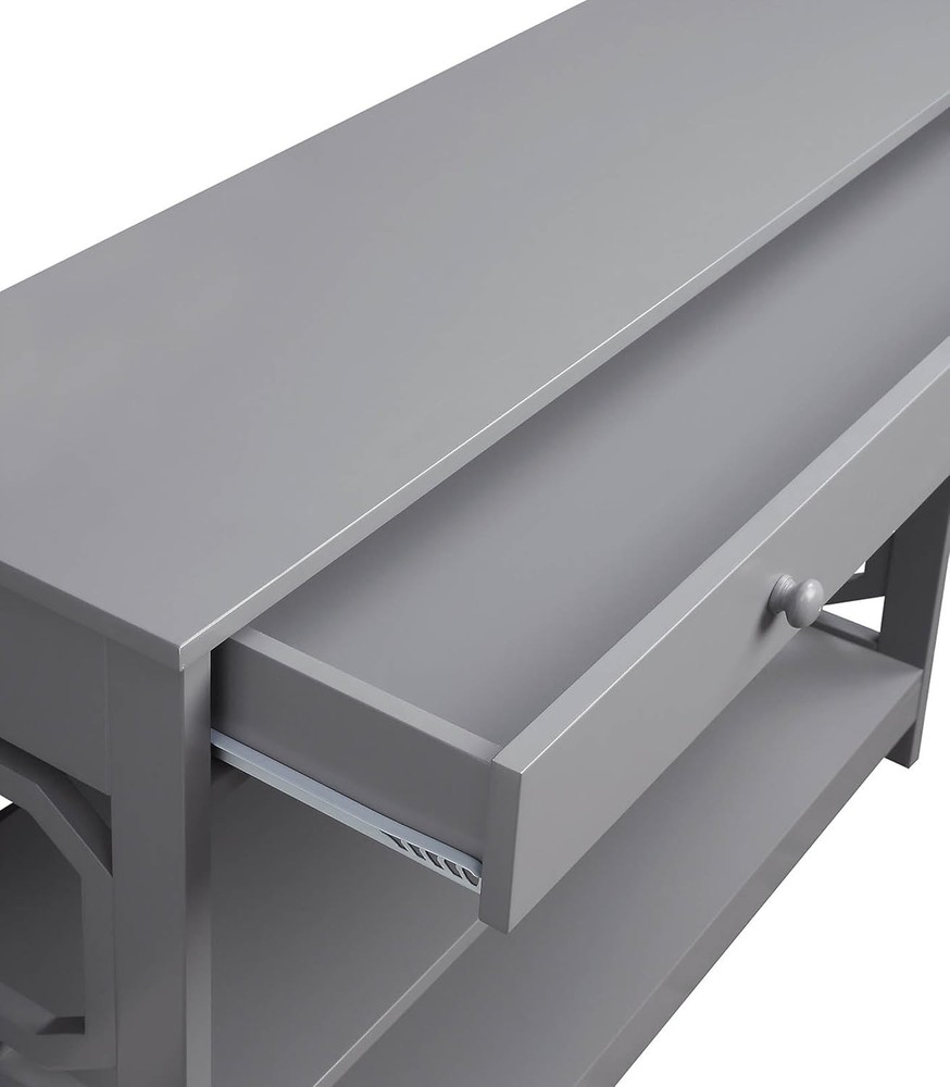 Concepts Omega 1 Drawer Console Table, Gray