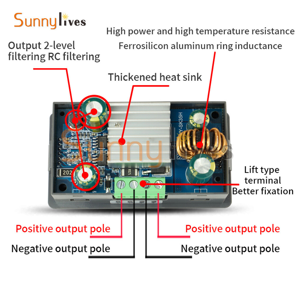 DC Adjustable Step Up Down Buck Boost Power Supply Voltage Regulator Module