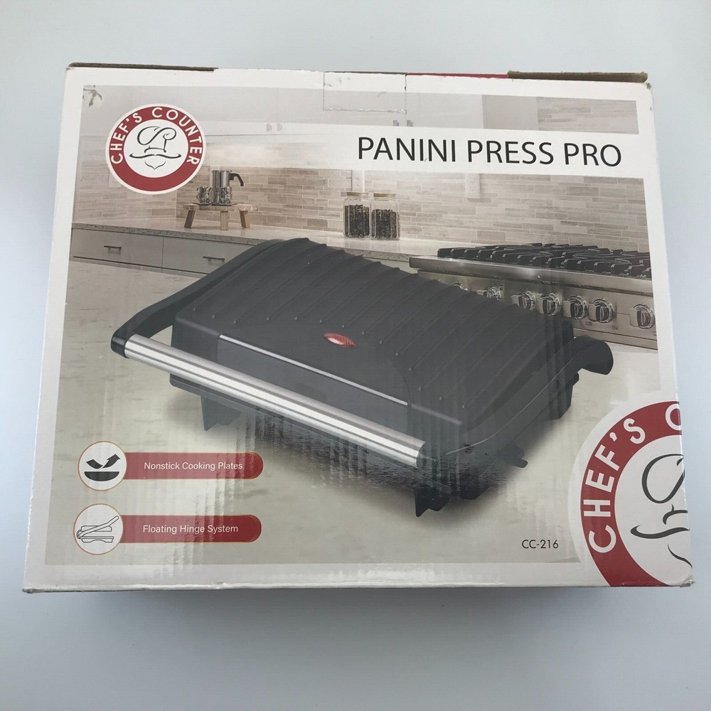 Chef's Counter Panini Press Pro Nonstick CC-216