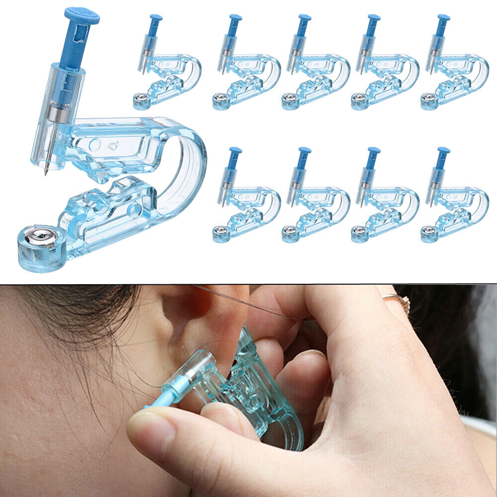40X Disposable Ear Studs Piercing Gun Ear Stud Piercer Earrings Machine Tool