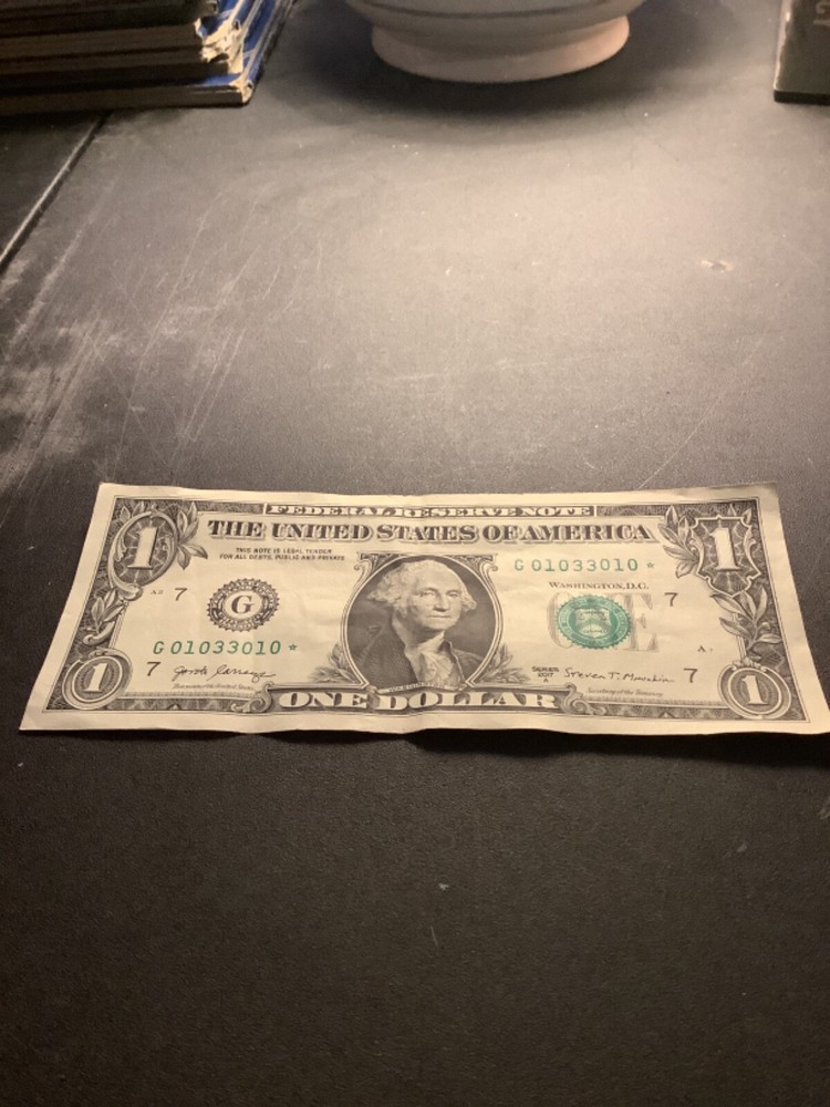 One Dollar Bill Trinary Paradigm Star Note S/N In Description *074