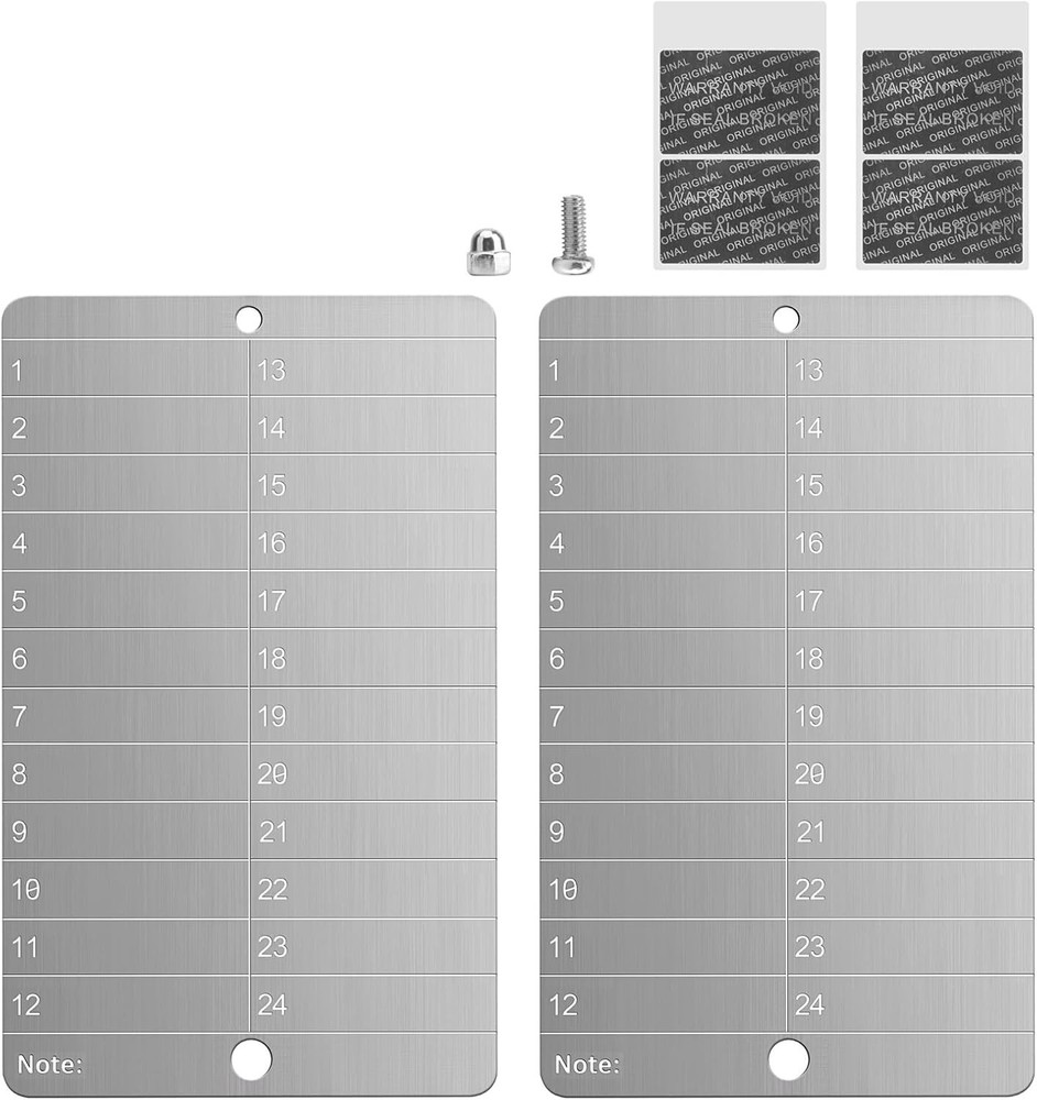 Compact Metal Seed Phrase Storage: 2 Laser-Etched Plates for Crypto Security