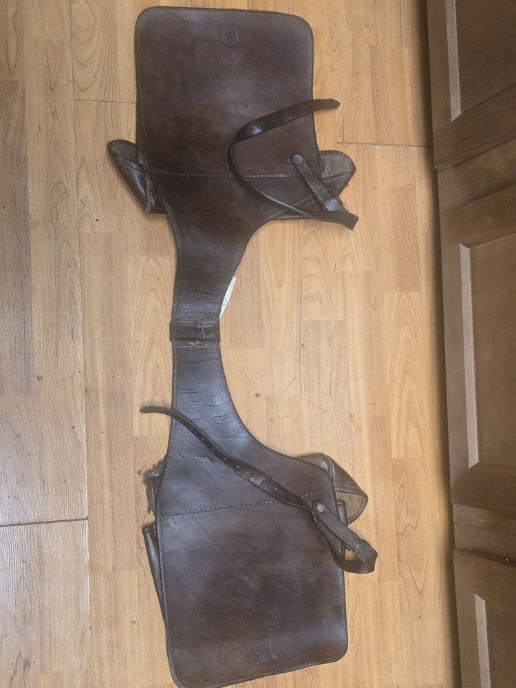 French Cantle / Saddle Bag Cavalry Marked Paris Leon Braun