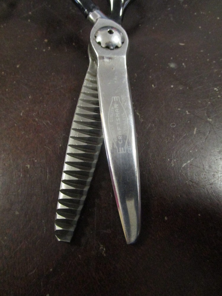 2 Craftsman pinking shears scissors 4" blade