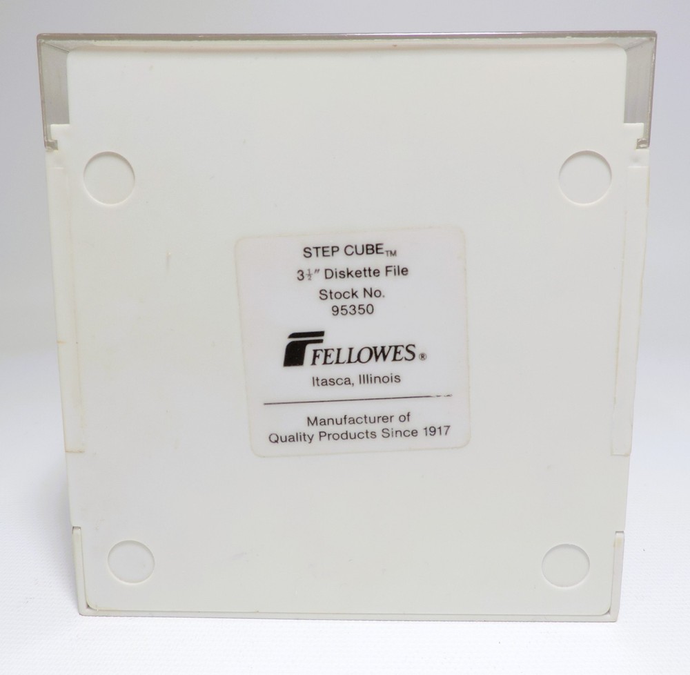 FELLOWS 95350 Step Cube 3 1/2" Diskette File