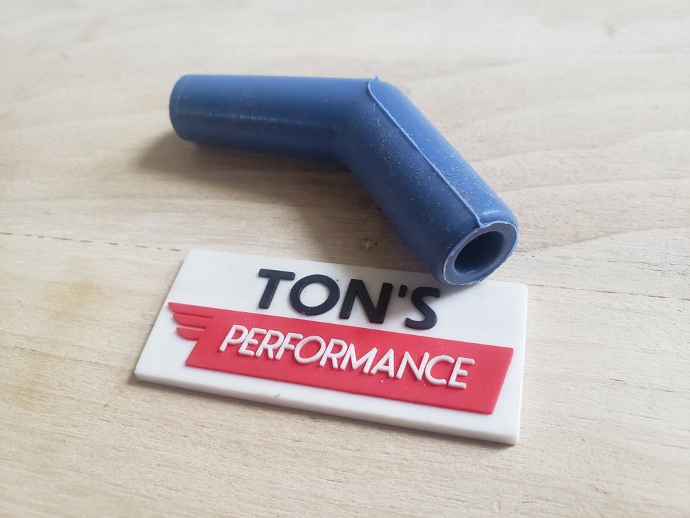Single 45 Degree Spark Plug Wire Boot Taylor Wire 8mm DIY kit Blue