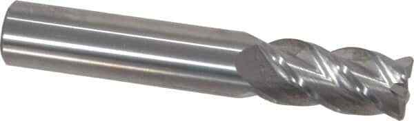 Accupro 1/2" Diam 4 Flute Single End Solid Carbide 0.045" Corner Radius End M...
