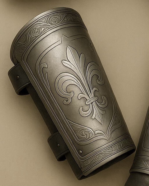 Engraved Shoulder And Wrist Armor