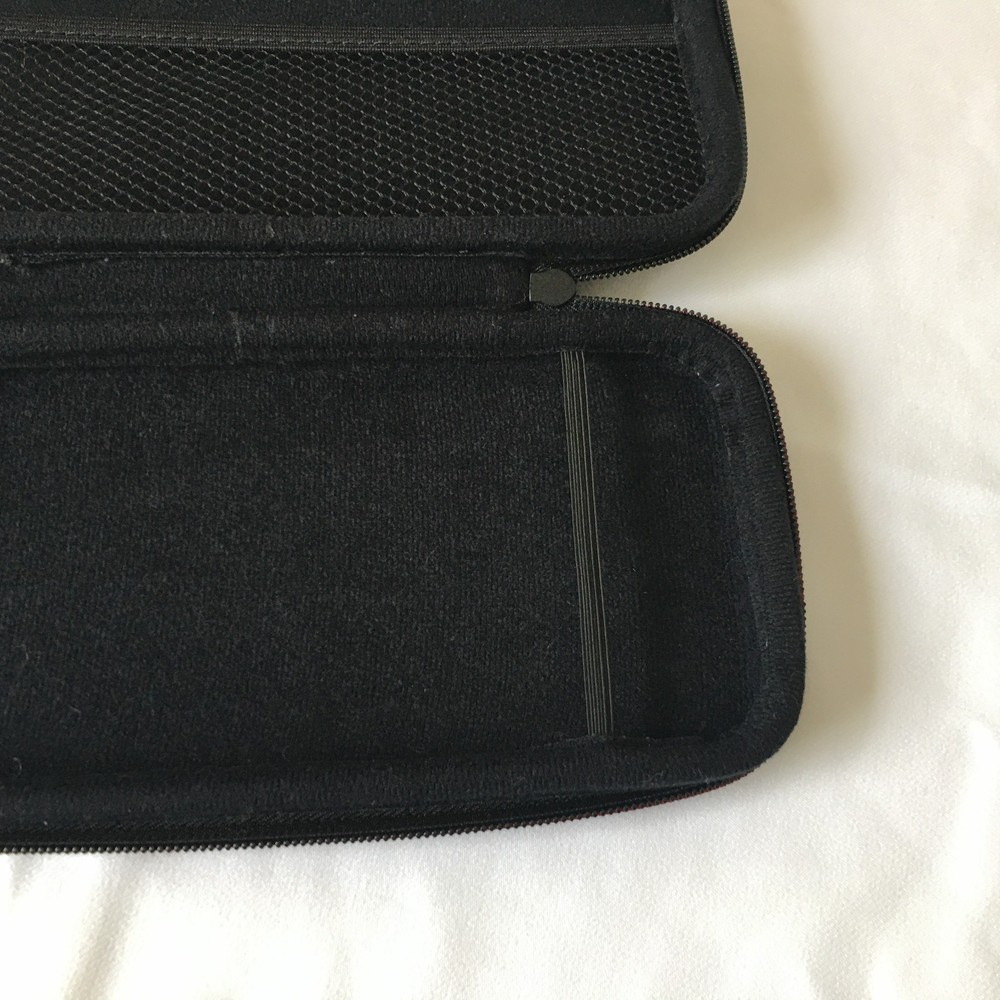 Nintendo Switch Lite Travel Case Hard Shell Black Protective Game Storage Pouch.