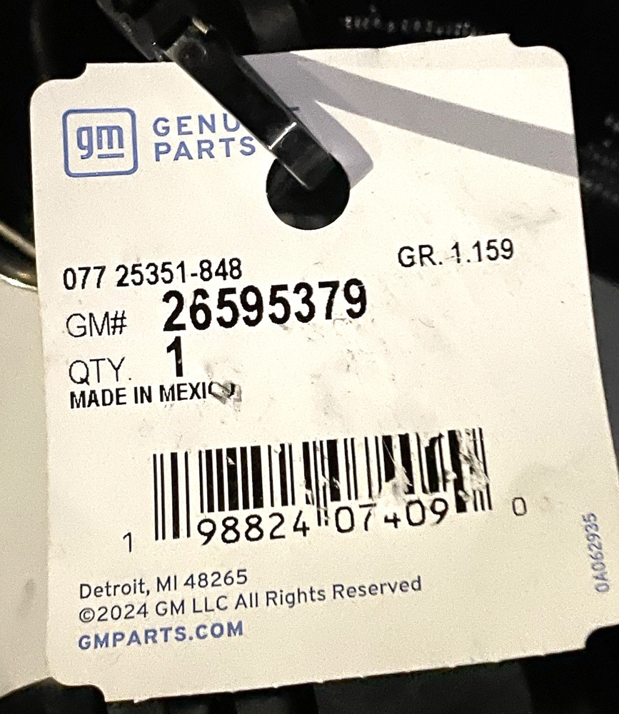 Genuine GM Hose 26595379