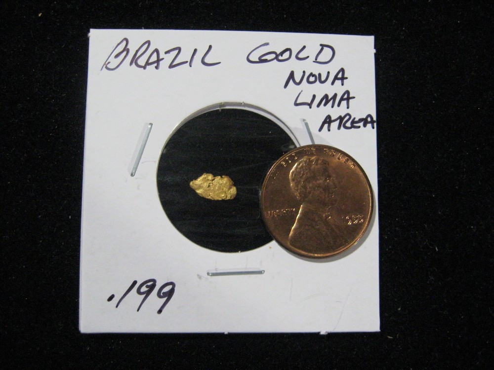 BRAZIL GOLD NUGGET .199 GRAM
